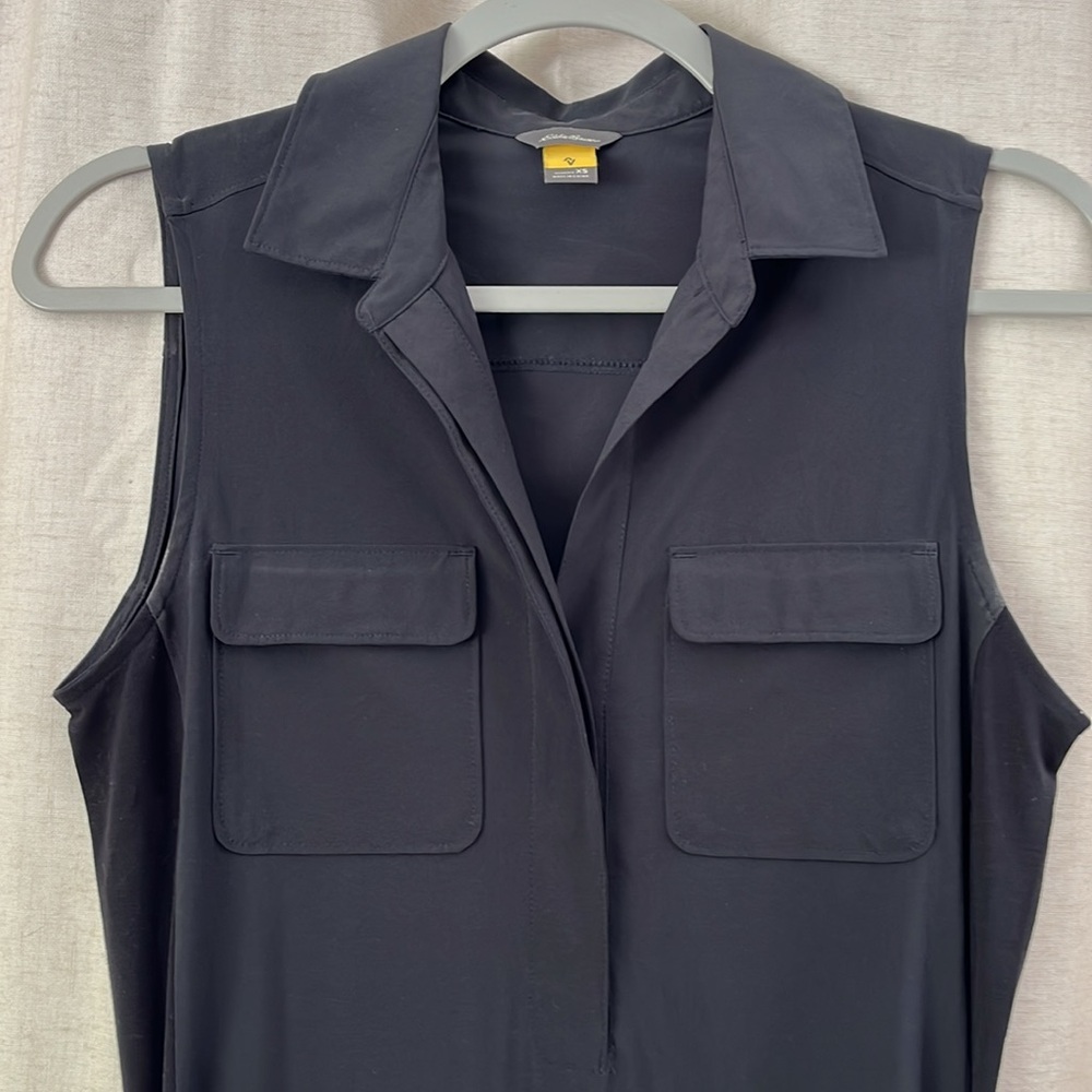 Black Sleeveless quick dry Dress - Picture 2 of 5